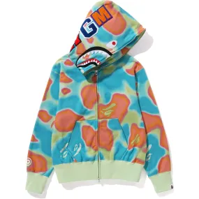 Liquid camo shark hoodie wide fit ladies