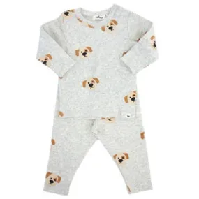 Puppy Pattern 2-Piece Print Set