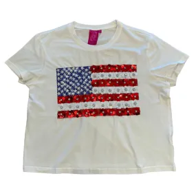 White American Flag Tee for Kids
